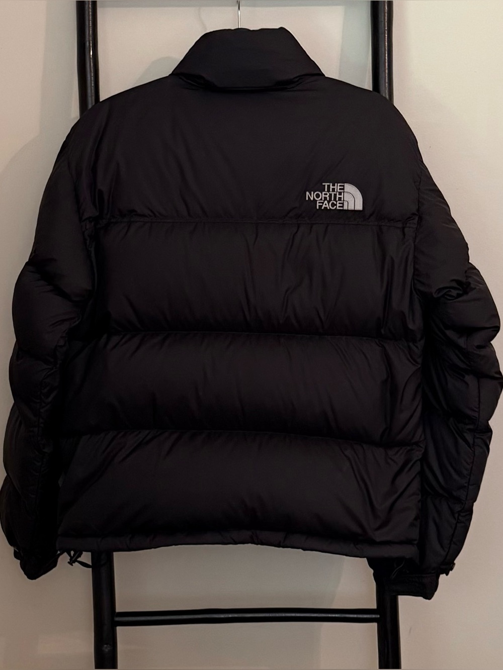 North Face Mens Vintage 96 Retro Nuptse 700 Down Small Puffer Jacket Coat Black - Picture 3 of 16